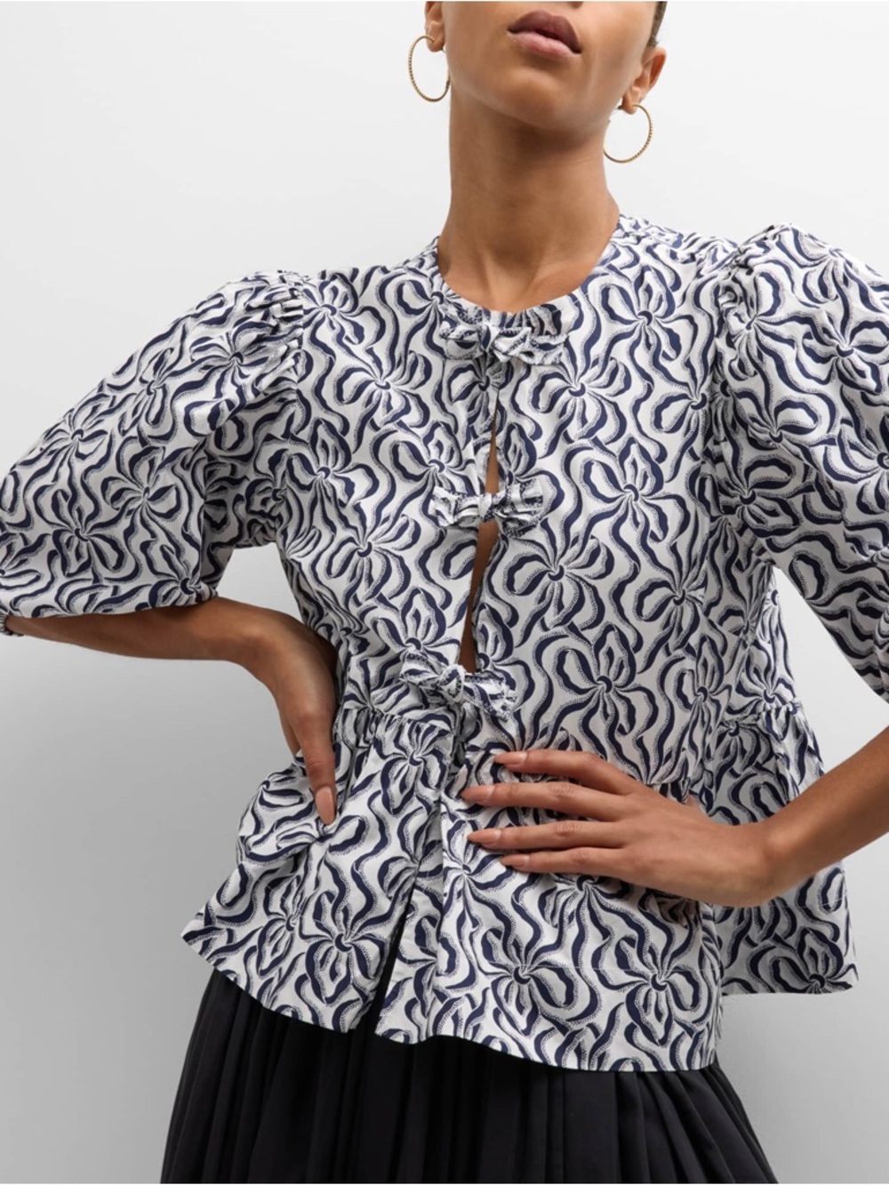 Ganni Tie Top